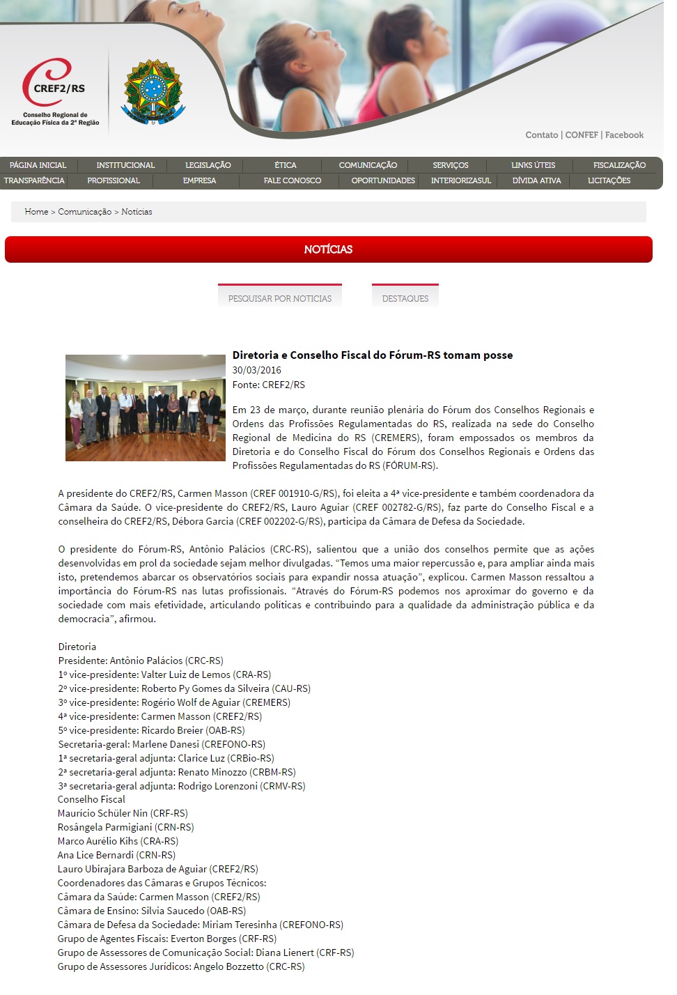 Diretoria e Conselho Fiscal do Fórum-RS tomam posse